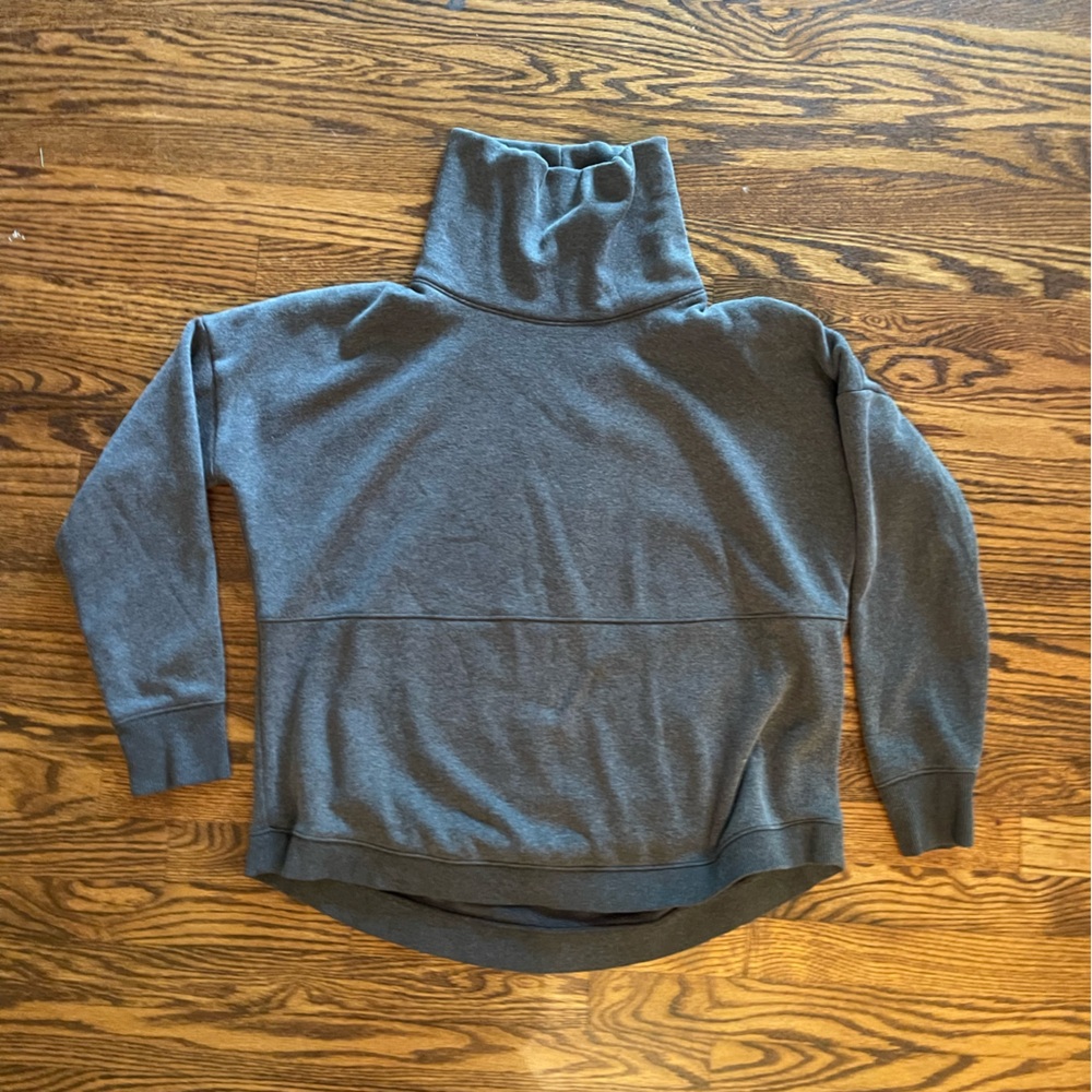 Grey Athleta Cowl-neck sweatshirt